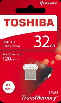 TOSHIBA 32GB USB 3.0 METALİK 120MB/s TOWADAKO USB BELLEK THNU364W0320E4 - 1